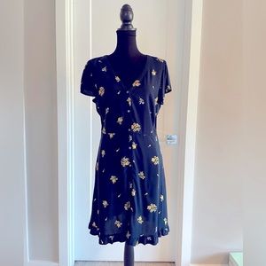 LOFT floral fit and flare dress